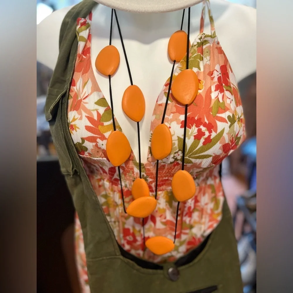 NWT ELLE HALTER TOP SPRING JUMPSUIT - Picture 7 of 10